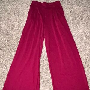 Halara Flex High Waisted Plicated Side Pocket Wide Leg Waffle Work Size M NWT